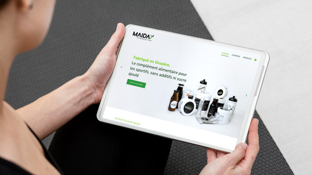 Mise en situation du site de Maiday sur tablette