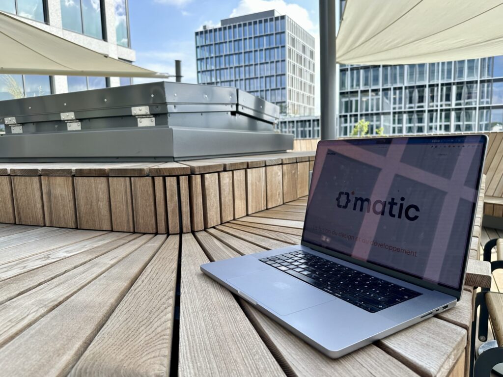 Site web V1 de O'Matic au coworking Westhive